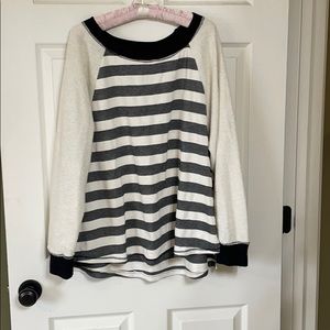 Highland park long sleeve striped sweater large